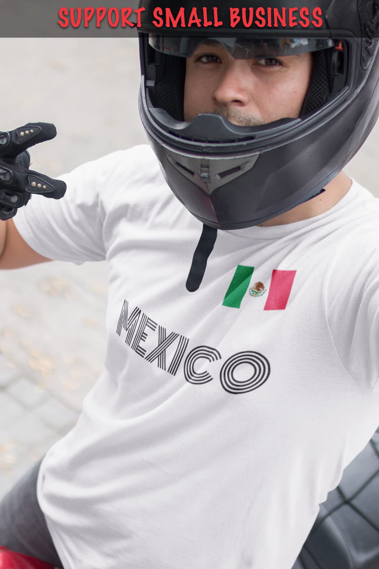 ShirtBANC Men's Mexican Soccer Jersey - Authentic Mexico Flag Design Tee for Game Day, Parties & Casual Wear