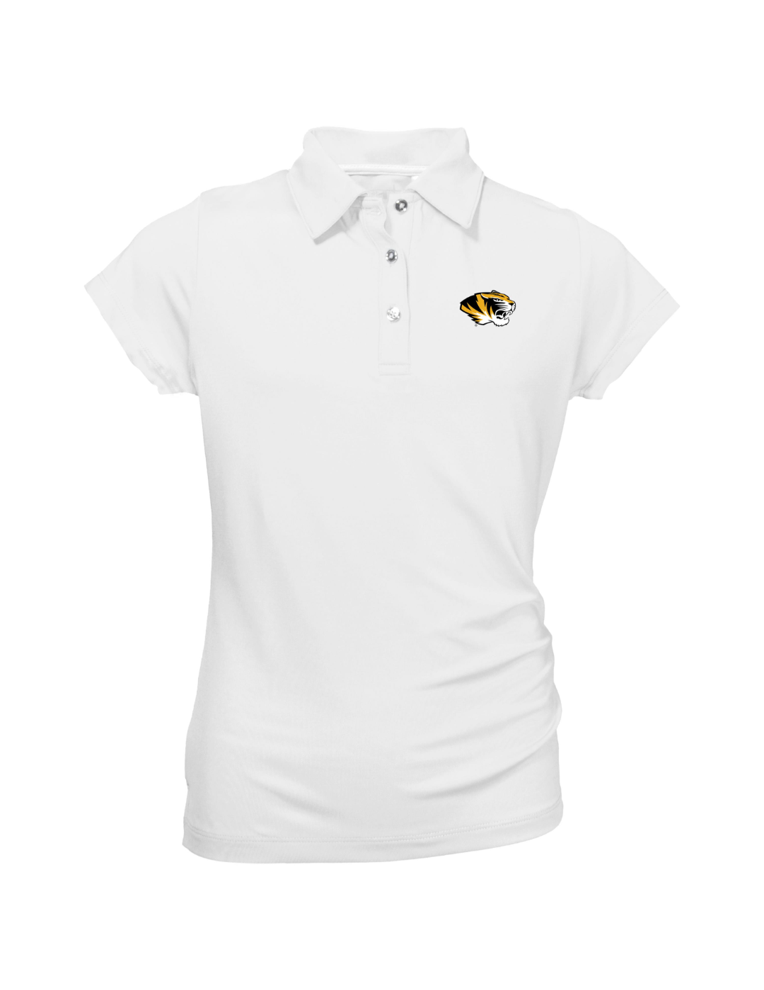 Missouri Tigers Youth Girls' Polo Shirt - Official NCAA Team Apparel for Girls - Perfect for School, Games, and Fan Events