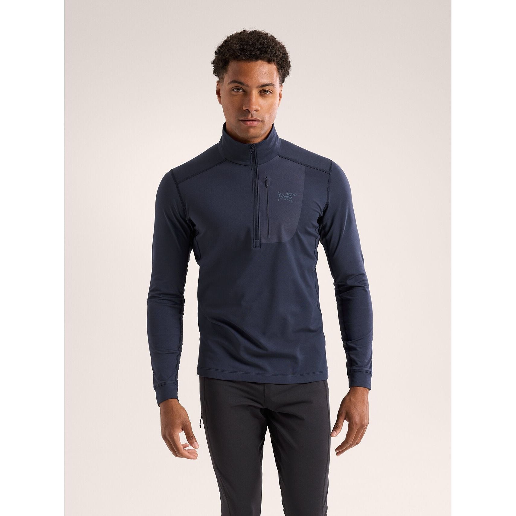 Arc'teryx Men's Rho LT Zip Neck Base Layer - Lightweight Merino Wool Thermal Shirt for Hiking, Skiing & Outdoor Activities