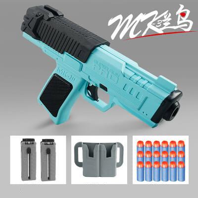 MK 3 Clip Fed Darts Blaster - High Performance Foam Dart Gun for Nerf Battles, Outdoor Games & Target Practice | Compatible with Most Standard Nerf Darts
