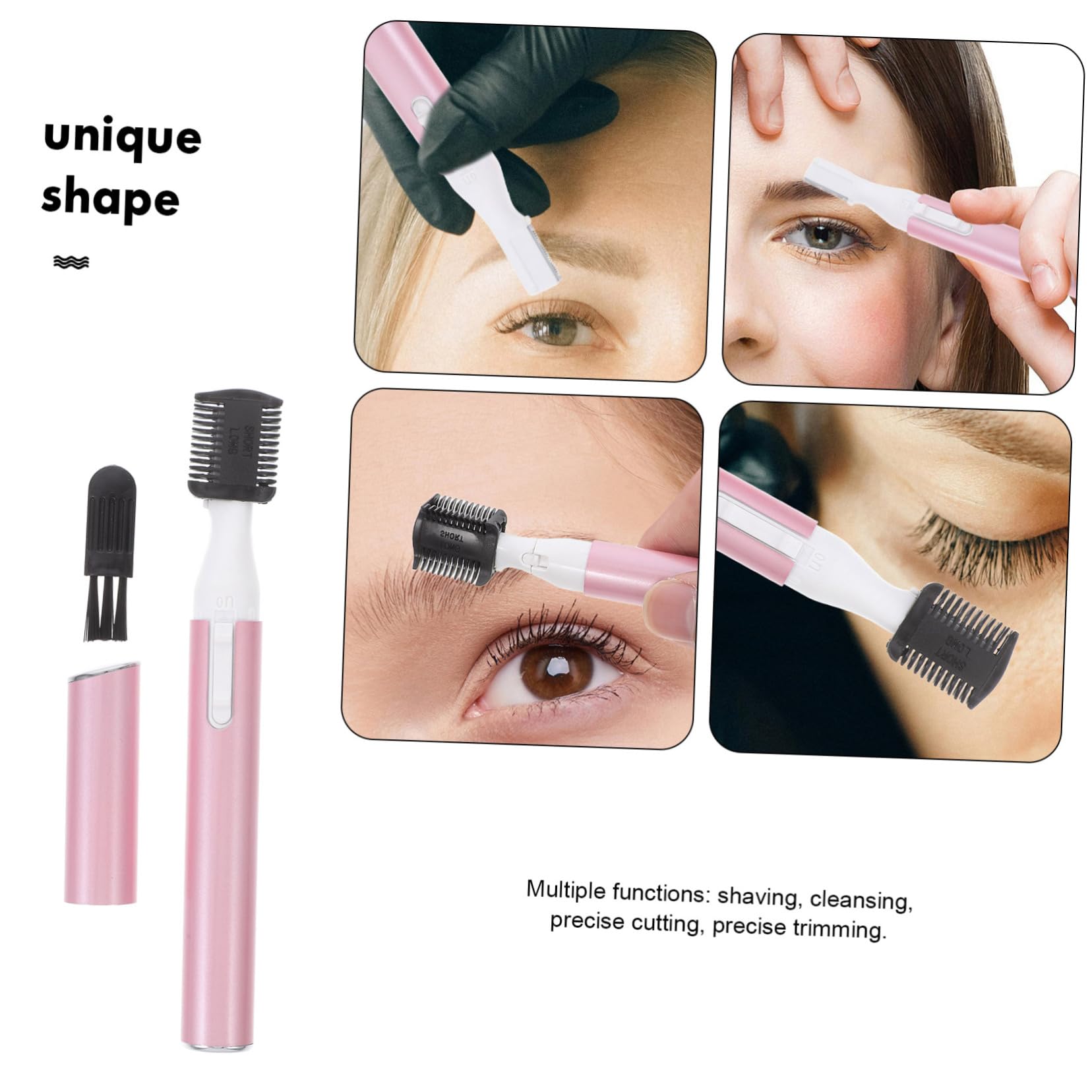 Electric Nose Hair Trimmer for Women - Painless & Precise Facial Hair Shaver - Perfect for Eyebrows, Upper Lip, and Chin Grooming at Home or Travel