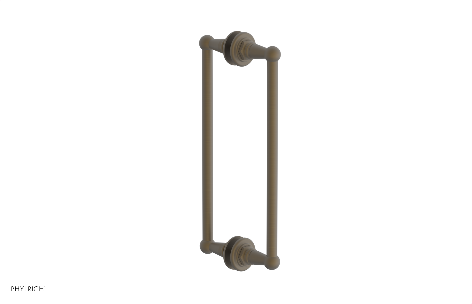 Jamestown 12 Double-Sided Shower Pull 165 x 93 x 12 - Heavy Duty Bathroom Shower Curtain Hooks for Home & Hotel Use