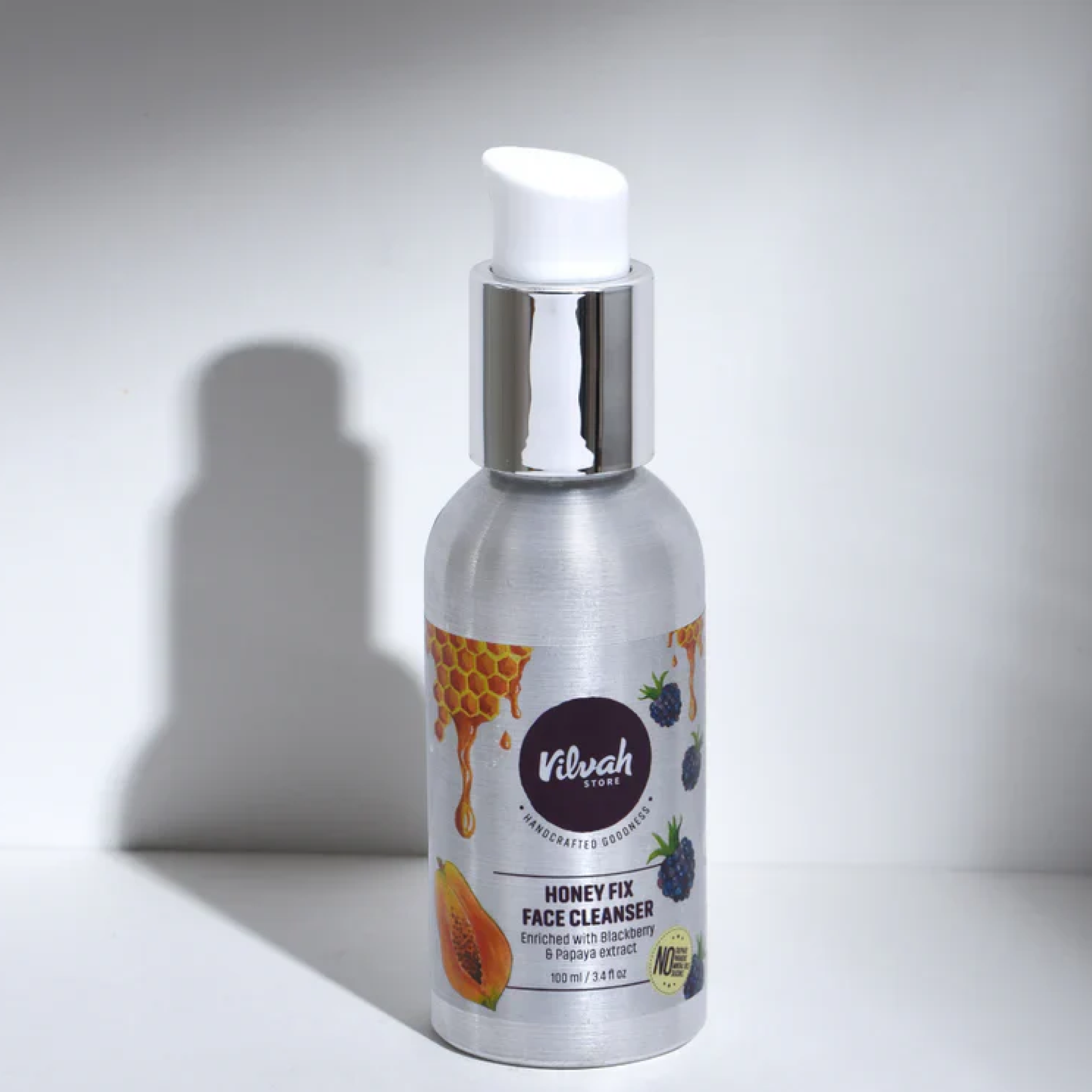 Natural Honey Fix Face Wash with 10% Raw Honey - Gentle Cleanser for Acne-Prone & Sensitive Skin - Daily Skincare Routine for Glowing Complexion