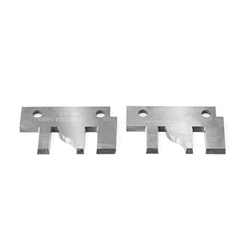 Amana Tool RCK-62 Pair of 40x26x2mm Carbide Insert Knives for Stile & Rail Cutter - Perfect for Woodworking, Cabinet Making, and Door Manufacturing
