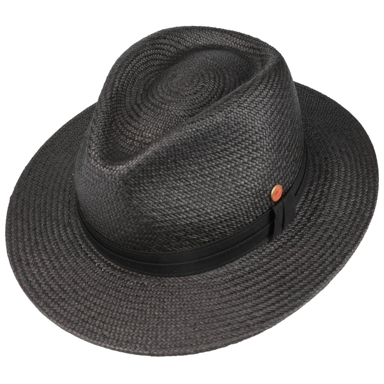 Premium Gero Panama Hat by Mayser - Handwoven Straw Fedora for Men & Women - Summer Sun Protection, Beach Vacation, Outdoor Events & Fashion Accessory