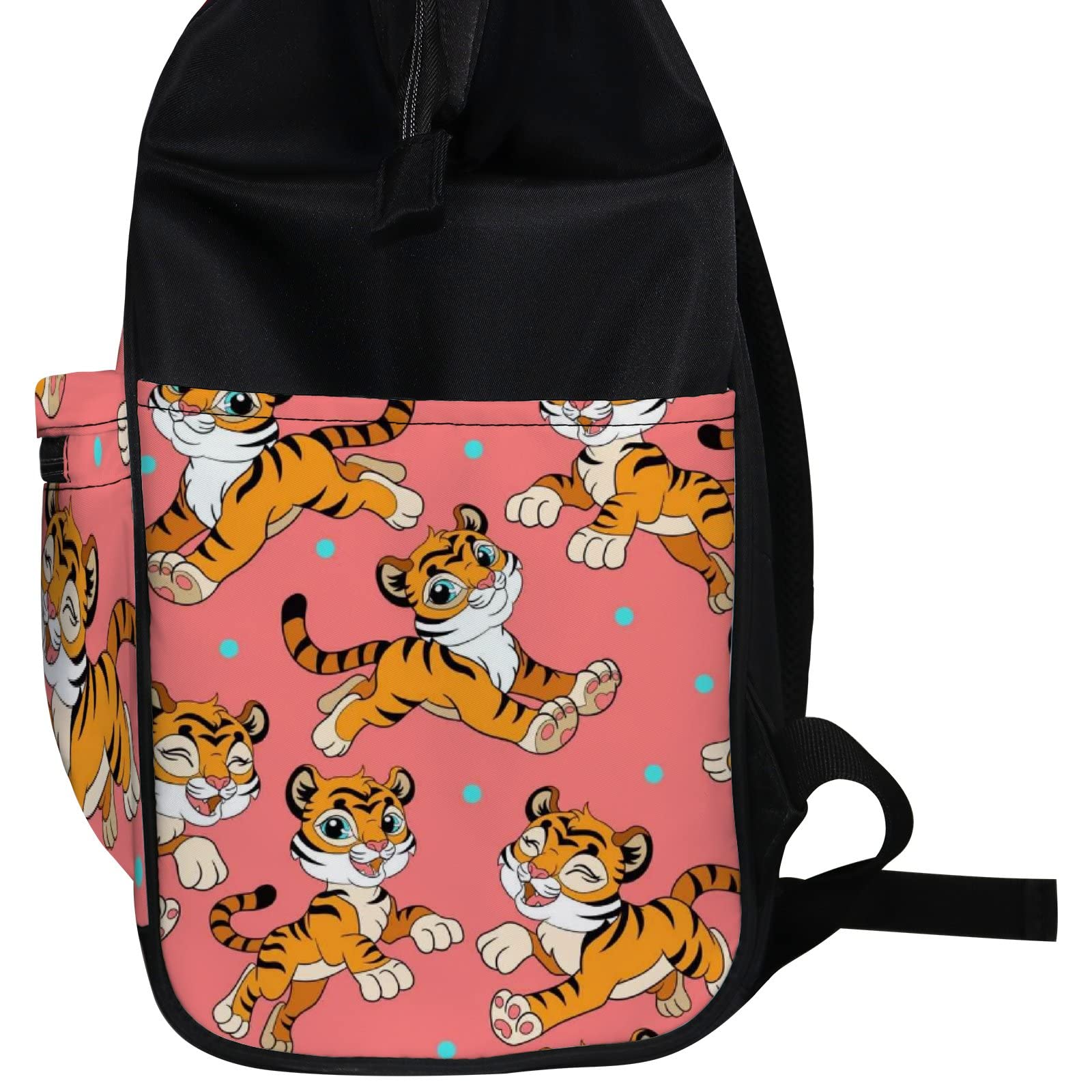 Waterproof Kawaii Yellow Tiger Diaper Backpack - Large Capacity Baby Nappy Changing Bag with Laptop Compartment | Durable Travel Backpack for Women & Men | Perfect for Daycare, Family Outings and Business Trips