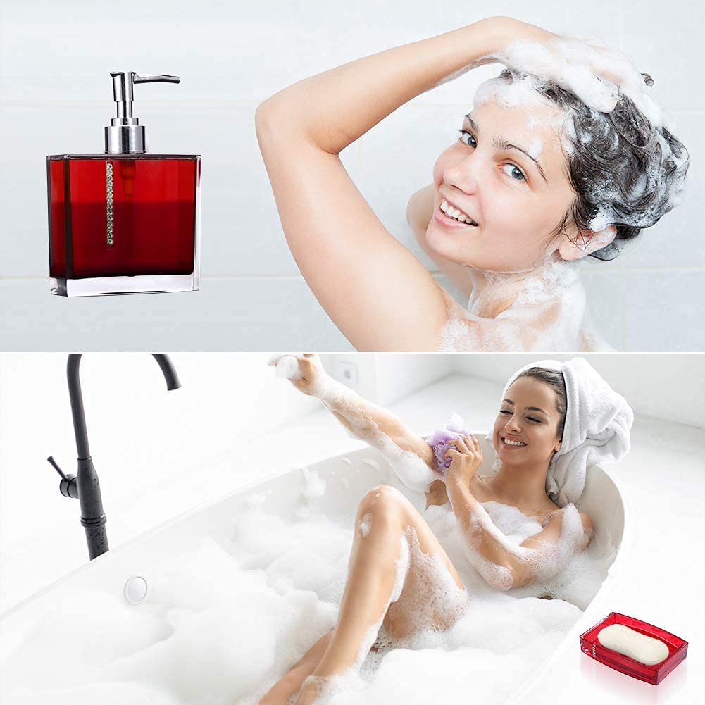 Luxury Acrylic Bathroom Set - 5pcs Vanity Organizer for Home Decor