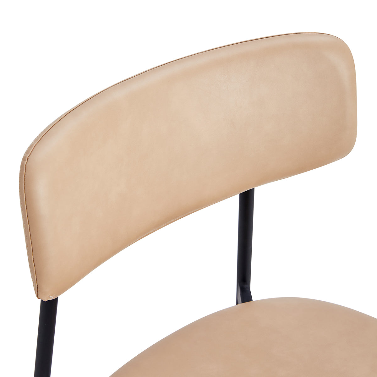 Bailey Leatherette Dining Chairs Set of 2 - Modern PU Leather Upholstered Side Chairs for Kitchen, Dining Room, or Office - Comfortable & Stylish Seating Solution
