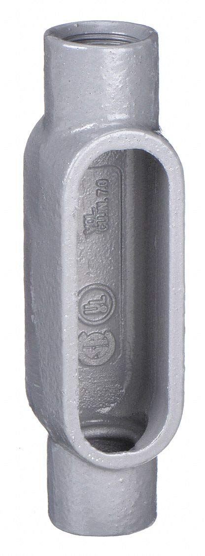 1 Inch C Style Conduit Body - Gray Iron Electrical Fitting for Conduit Wiring & Cable Protection in Commercial & Industrial Applications