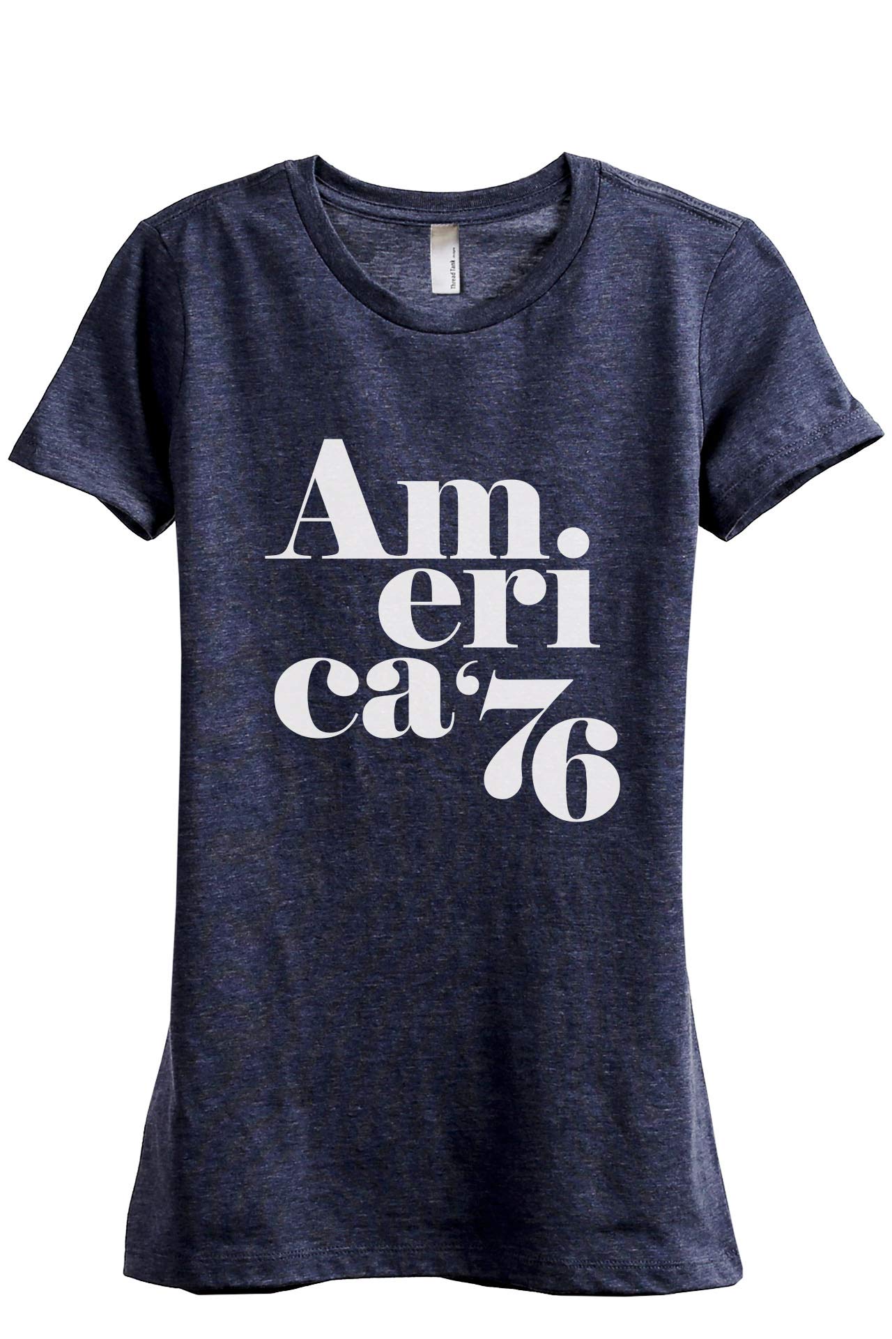 Thread Tank America Women's Fashion Relaxed Fit T-Shirt - Casual Comfort Tee for Everyday Wear, Lounge & Outings