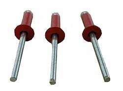 Small Head Red Pop Rivets - 50 Count - Aluminum Alloy Fasteners for DIY, Automotive & Metal Fabrication Projects
