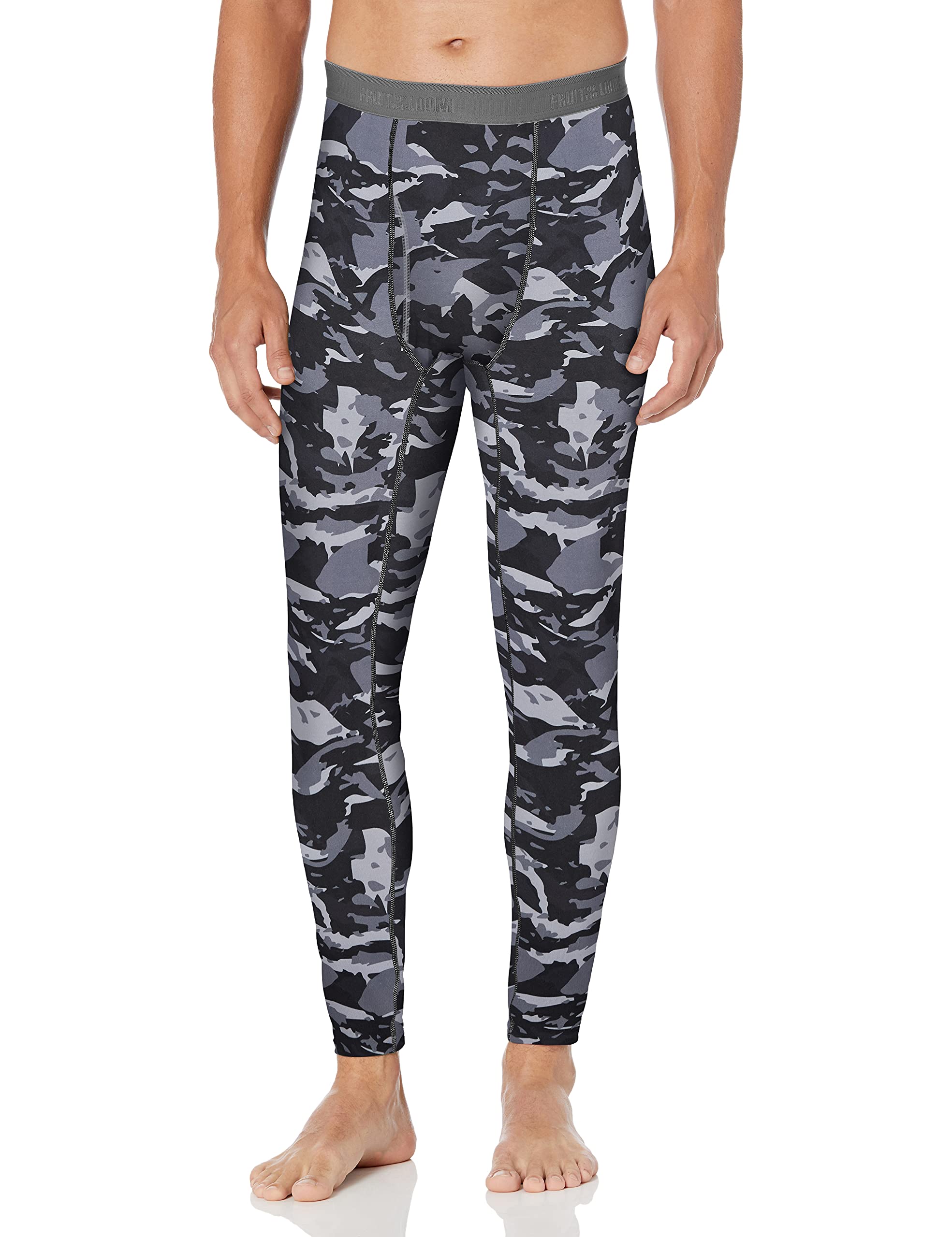 Fruit of the Loom Men's Thermal Underwear Base Layer Pants - Moisture Wicking Winter Long Johns for Cold Weather, Workout & Outdoor Activities