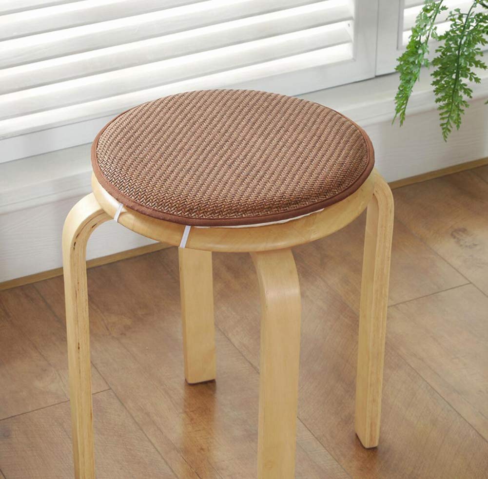 **YUMUO Round Sponge Seat Cushion - 30cmx30cm (11x11inch) Breathable Dining Chair Pad for Kitchen, Patio, Garden & Home - Comfortable Rattan Furniture Accessory for Relaxing & Dining**