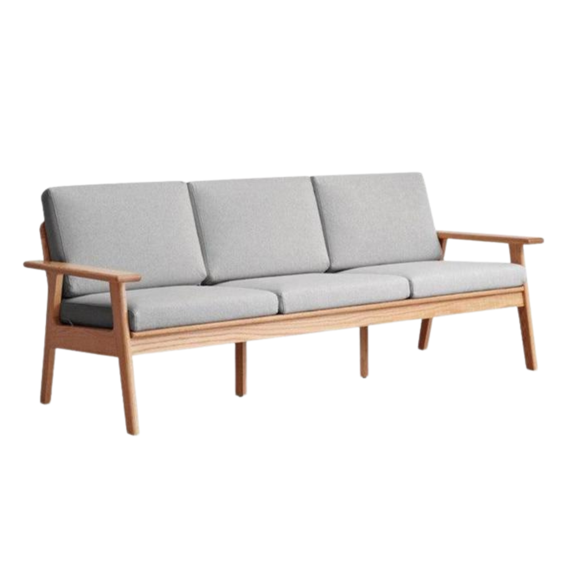 80.3x32.6x32.6 inch / 204x83x83 cm / Natural Wood Color / oak seat board three-person seat (five colors optional)