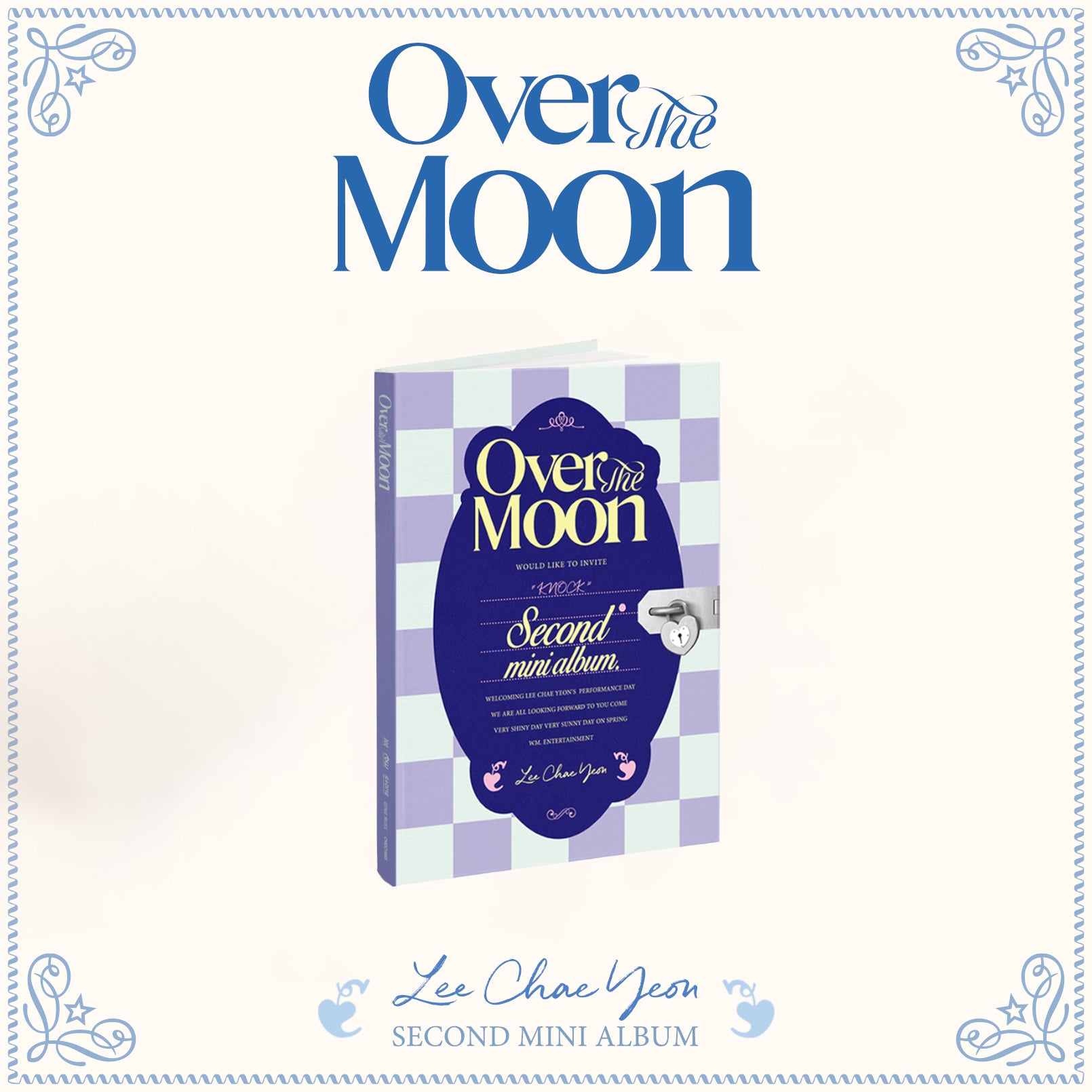 LEE CHAEYEON 2nd Mini Album 'OVER THE MOON' - Kpop Music CD with Photobook - Perfect for Kpop Fans, Collectors and Gift Giving
