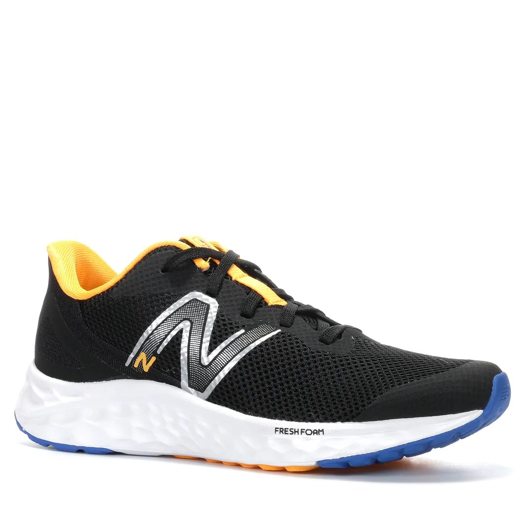 New Balance Junior Arishi V4 Running Shoes for Kids - Black/Orange | Lightweight & Comfortable for School, Sports & Daily Activities