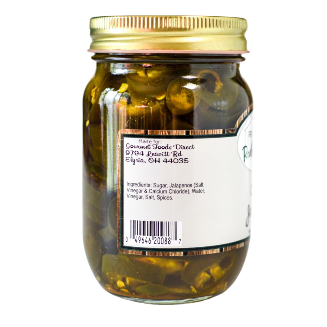 Premium Candied Jalapeno Slices in Vinegar Brine - Gourmet Snack & Garnish for Salads, Burgers, Charcuterie - 15oz (Pack of 2)