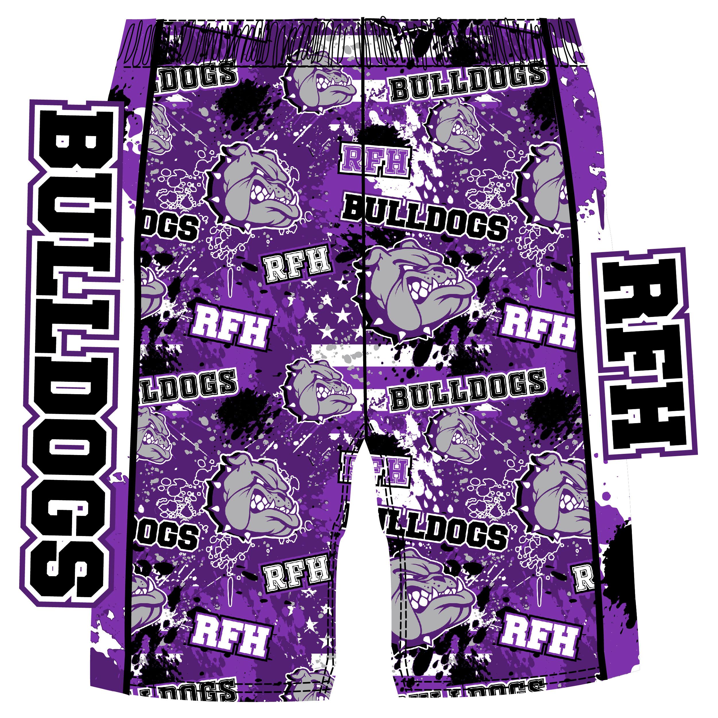 RFH Bulldogs Youth & Adult Short Sleeve T-Shirt - Comfortable Cotton Tee for Men, Women & Kids - Perfect for Sports, Casual Wear & Fan Apparel