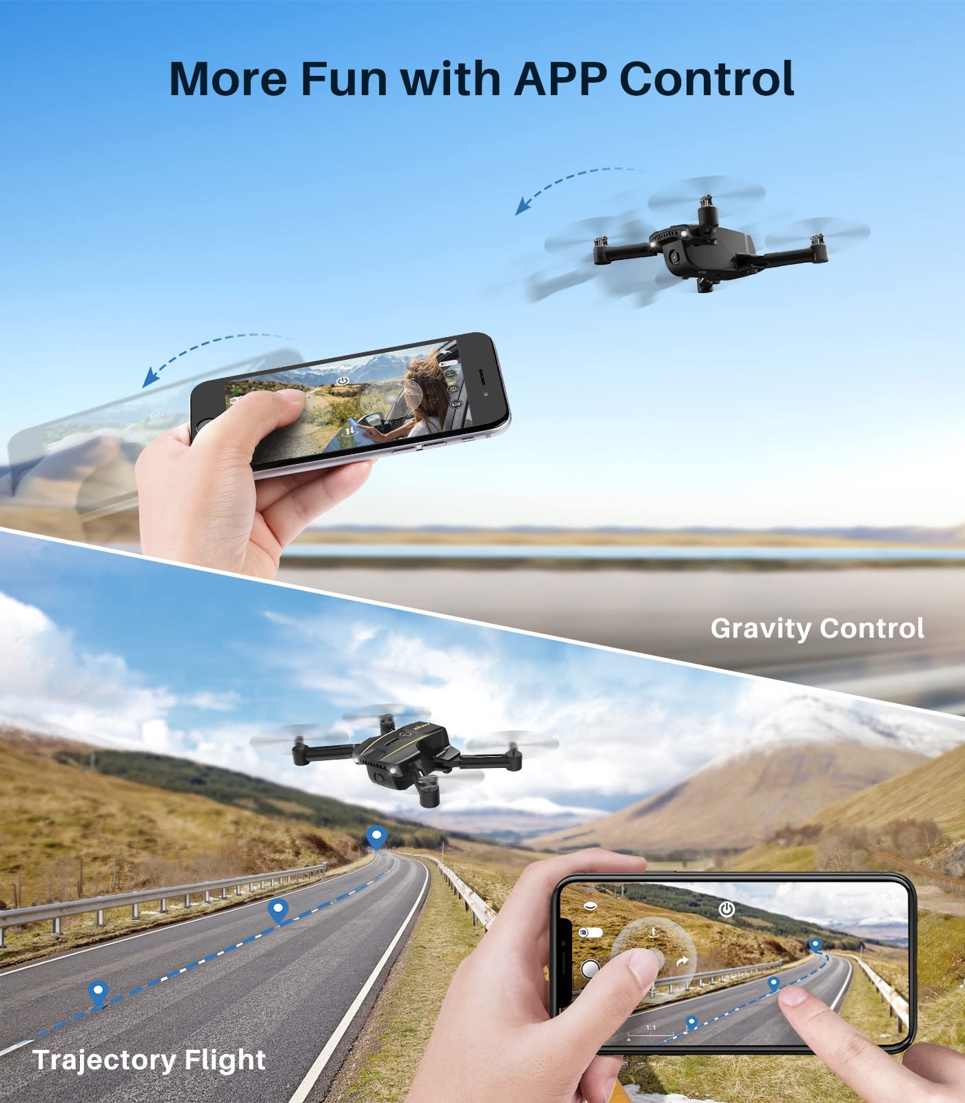 SYMA Mini Drone with 720P HD FPV Camera - Remote Control Quadcopter for Kids & Adults | Altitude Hold, Headless Mode, One Key Start | Perfect UFO Toy Gift for Boys & Girls | Indoor & Outdoor Flying Fun, Aerial Photography, Beginner Drone Training