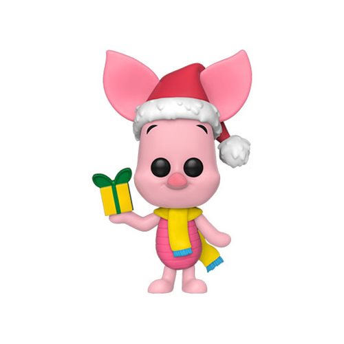 Disney Pop! Vinyl Figure Holiday Piglet [615] - Limited Edition Collectible for Christmas Decor, Gift for Disney Fans & Pop Culture Enthusiasts