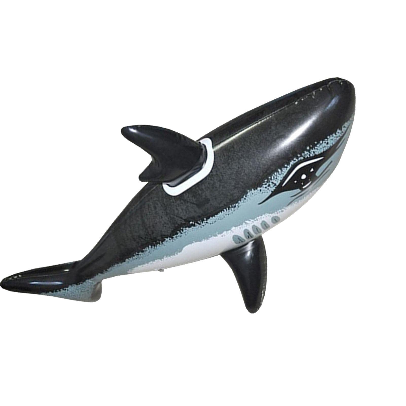 Inflatable Shark Pool Float - Large Swimming Pool Toy for Kids & Adults, Fun Beach Water Floats for Summer Parties, Pool Decorations & Outdoor Games - Perfect for Backyard Pools, Lakes & Beach Vacations