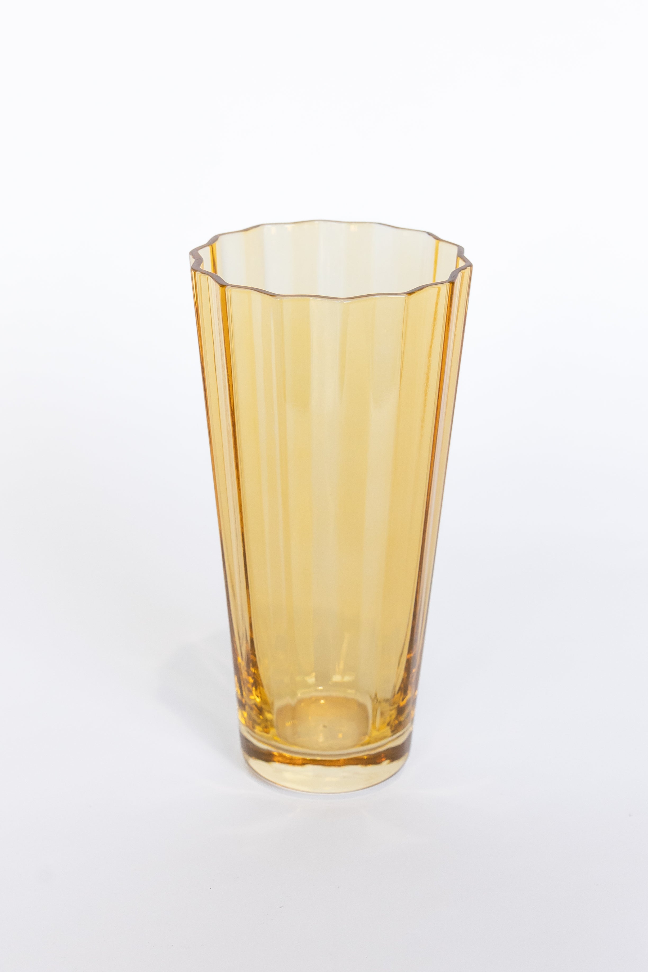 Estelle Colored Sunday Highball Glasses Set of 6 - Vibrant Yellow Drinking Glasses for Cocktails, Iced Tea & Party Drinks - Perfect for Home Bars, Dinner Parties & Summer Entertaining