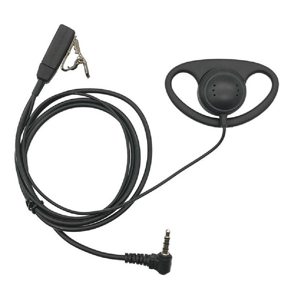 MOOKEENONE Radio Earpiece Headset with PTT & Hidden MIC - Compatible with YAESU Vertex VX-1R, VX-5R, VX-110, VX-298 - Ideal for Security, Event Staff & Outdoor Communication