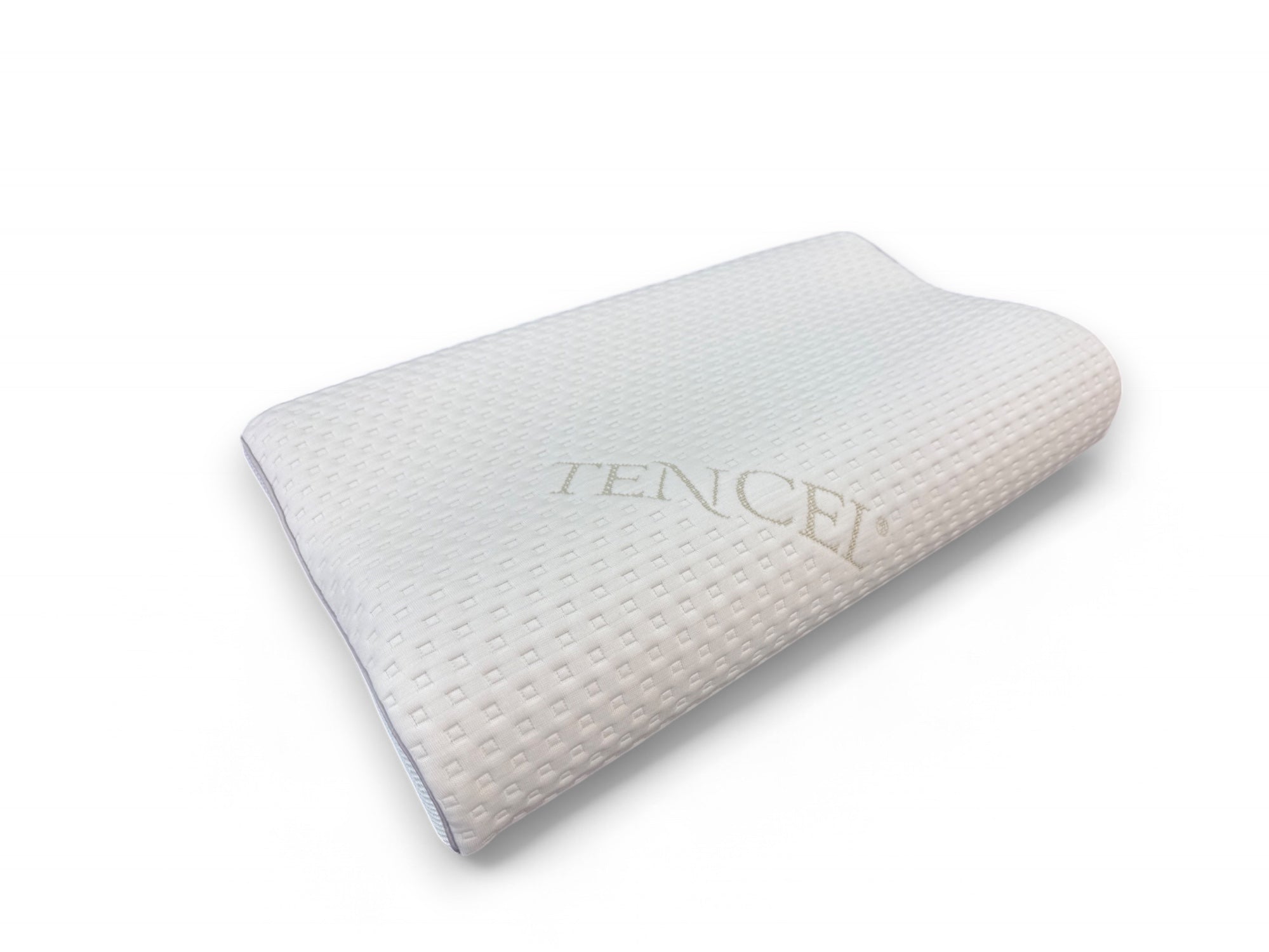 Contour Memory Foam Pillow with TENCEL Cover - Orthopedic Neck Support for Side, Back & Stomach Sleepers - Perfect for Home, Travel & Office Use