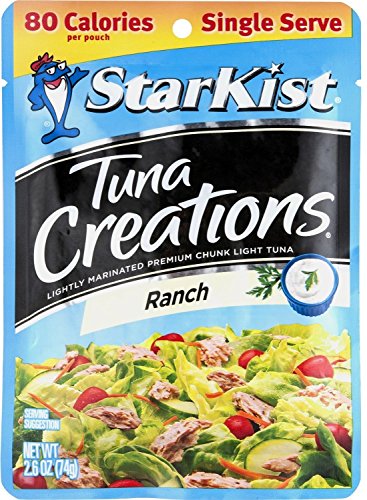 Starkist Tuna Creations Ranch Flavor - 2.6 Oz Pouch (Pack of 8) | Single Serve Protein Snack for Lunch, Camping & On-The-Go Meals