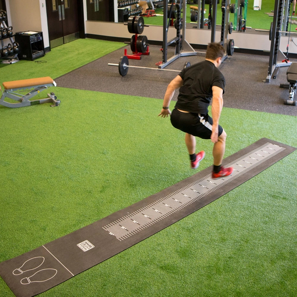 Power Systems Long Jump Tester - Track & Field Training Equipment for Athletes - Perfect for Track Practice, Coaching, and Performance Measurement