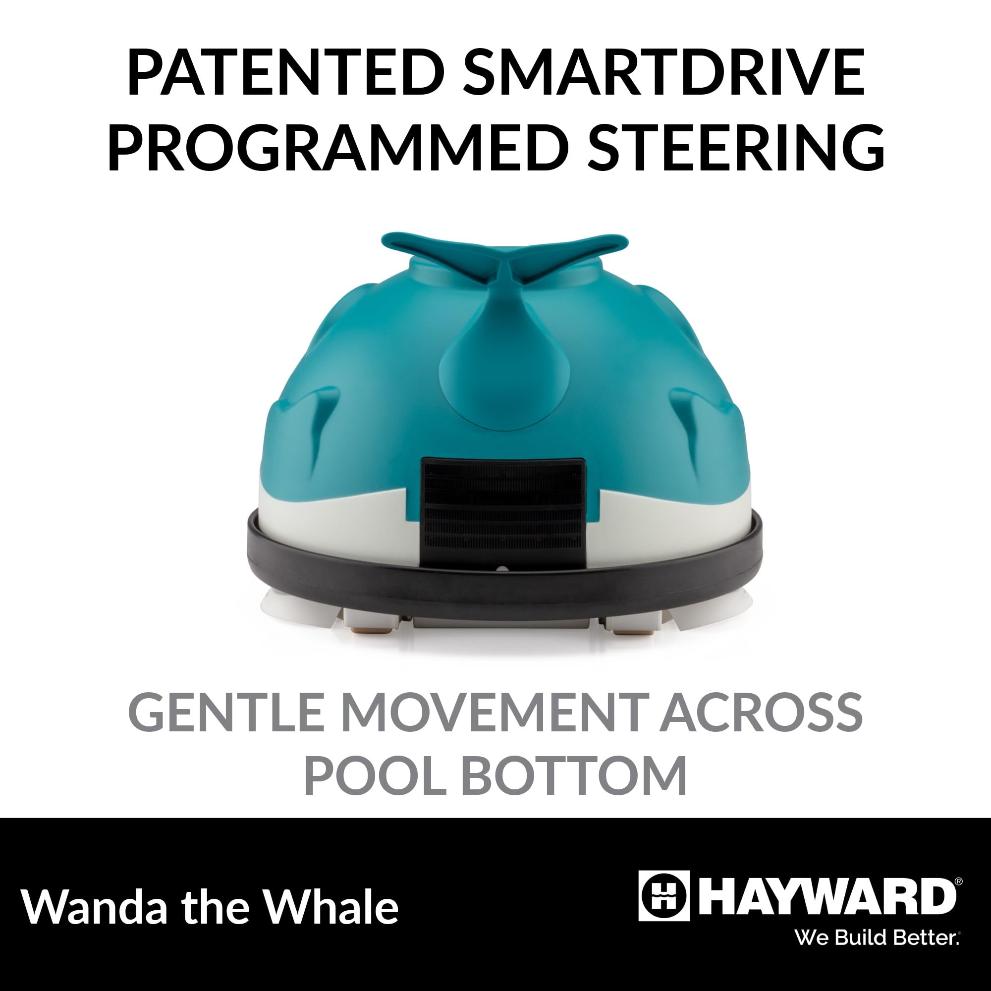 Hayward W3900 Wanda the Whale Automatic Above-Ground Pool Cleaner - Powerful Suction Vacuum for All Pool Sizes | Perfect for Inground & Above-Ground Pools, Ideal for Weekly Maintenance & Debris Removal