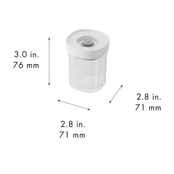 ZWILLING Vacuum Spice Storage Containers - Airtight Kitchen Spice Jars for Fresh Herbs & Seasonings | Perfect for Cooking, Baking & Pantry Organization