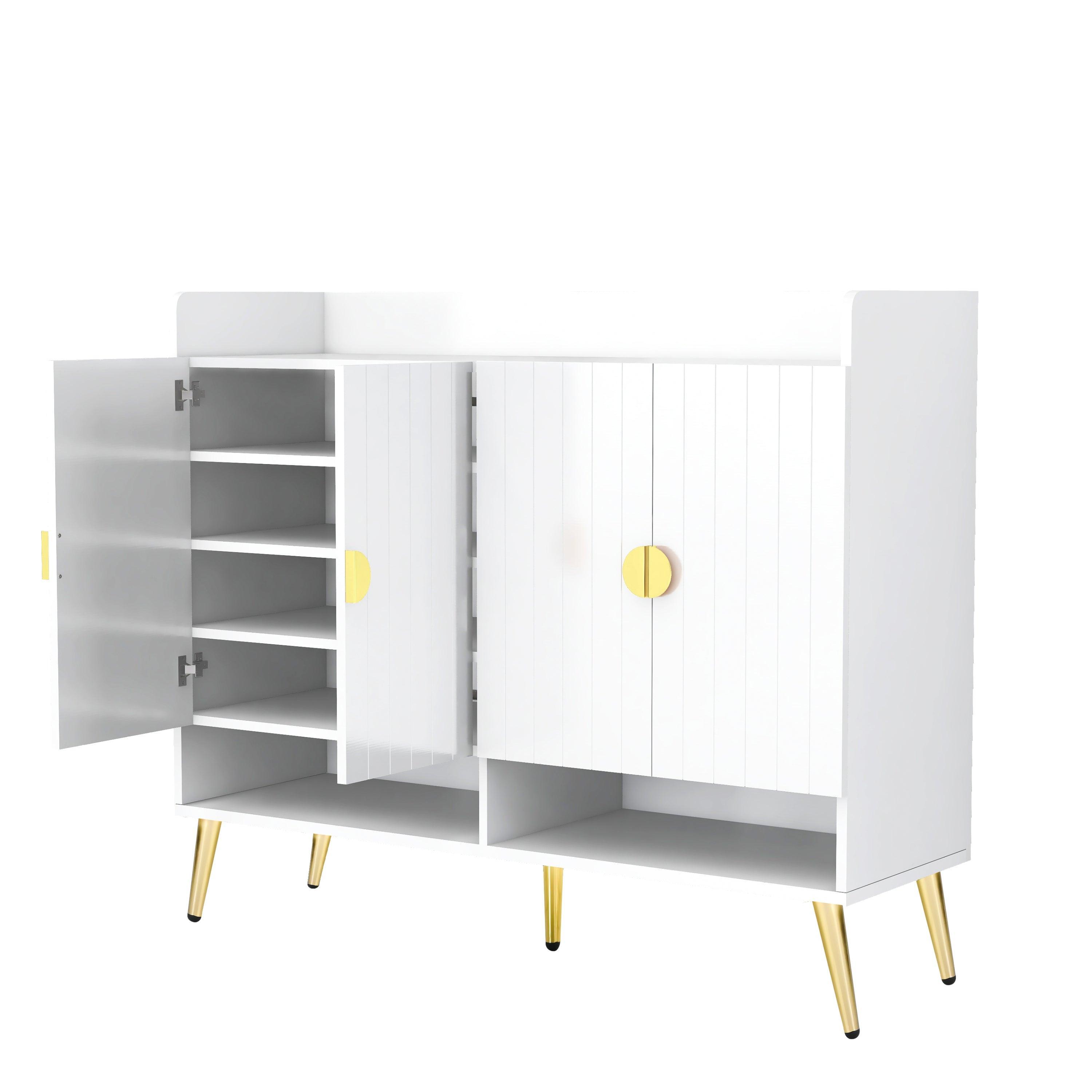 11-Tier Adjustable Shoe Storage Cabinet - Modern Wooden Shoe Organizer for Entryway, Closet & Bedroom - Space Saving Shoe Rack for Sneakers, Boots & Heels