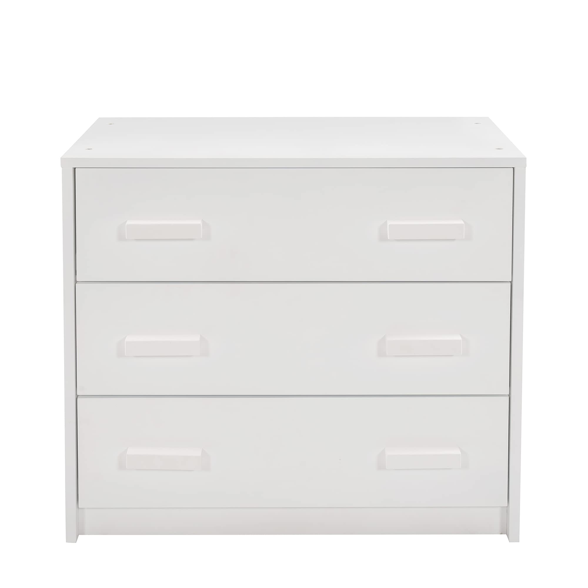 Solid Wood Twin Loft Bed with Storage Drawers, Cabinet & Shelf - Low Profile Design for Kids, Teens & Adults - No Box Spring Needed in White | Perfect for Small Bedrooms, Dorms & Space-Saving Kids' Rooms