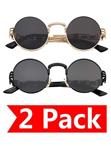 2 Pack (Gold/Grey, Black/Grey)