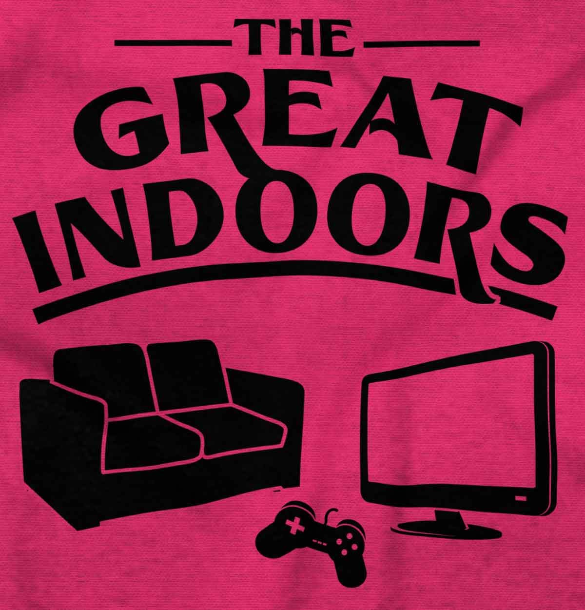 Great Indoors Couch Potato Gamer Nerd Men's Graphic T-Shirt - Comfortable Casual Tee for Gaming, Relaxing & Nerdy Style
