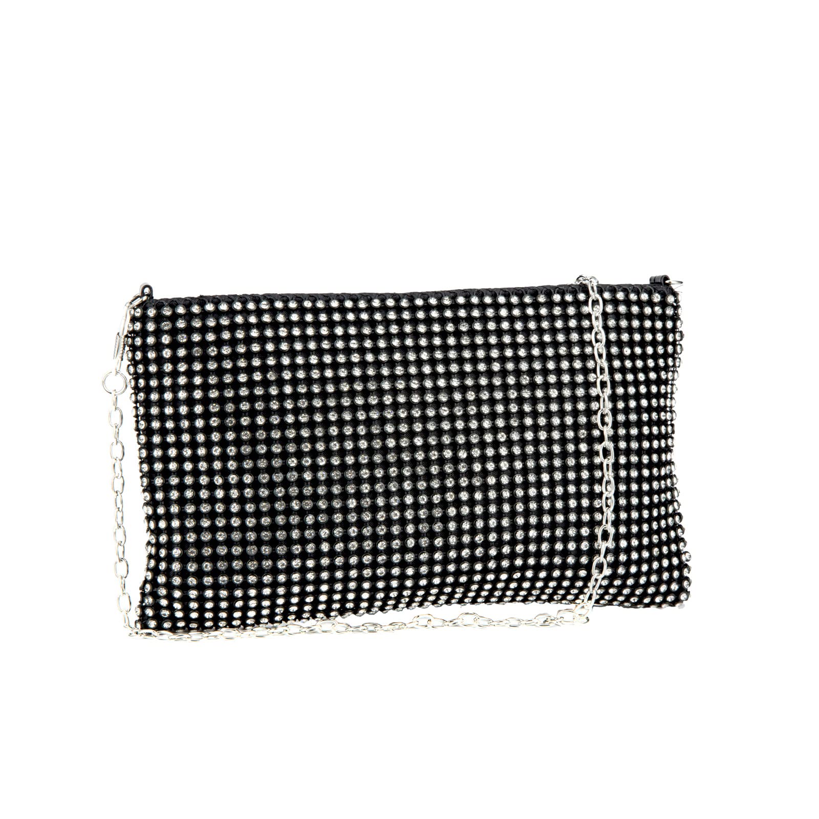 Sparkling Crystal Mesh Clutch Purse for Women - Elegant Evening Wristlet Bag with Phone Pocket | Perfect for Parties, Weddings & Special Occasions