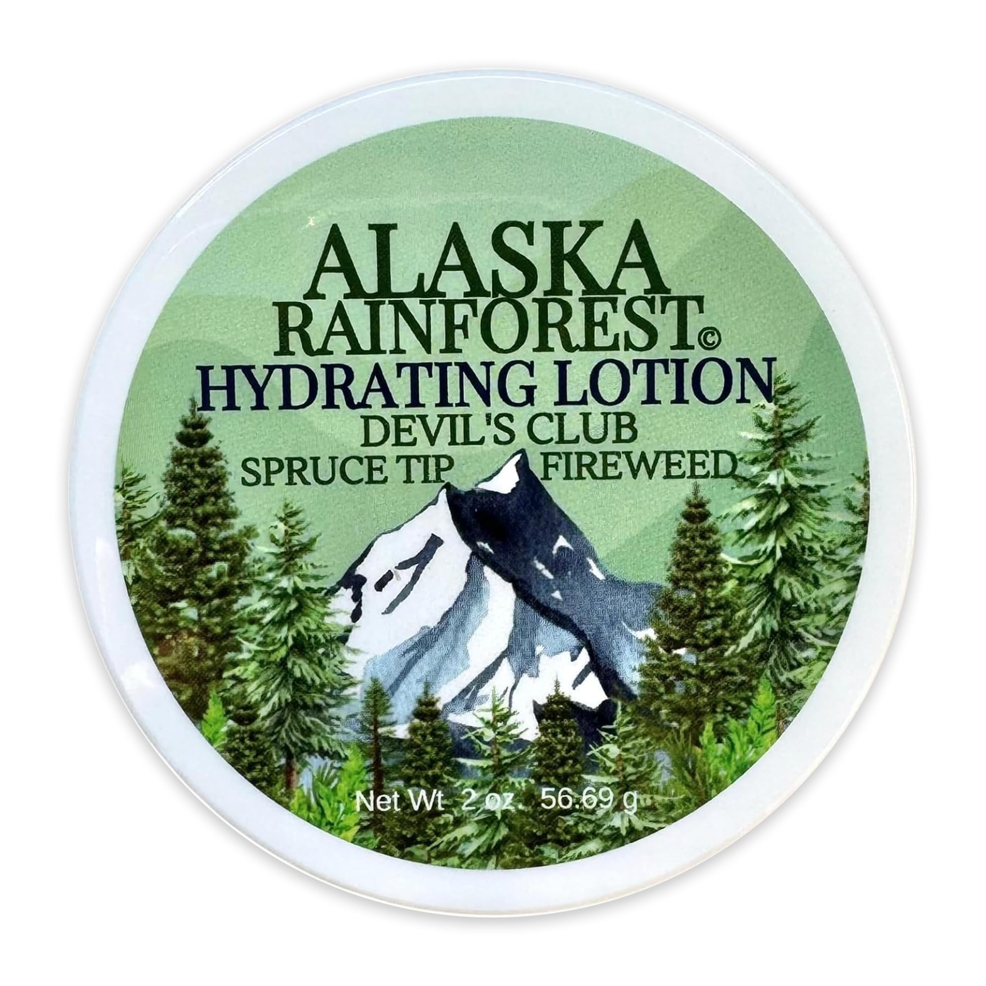 Premium Alaska Rainforest Body Lotion - Natural Moisturizer with Devil's Club & Fireweed Oils for Dry Skin - Hydrating Full Body Lotion for Men & Women - Perfect for Daily Skincare Routine & After Shower Use