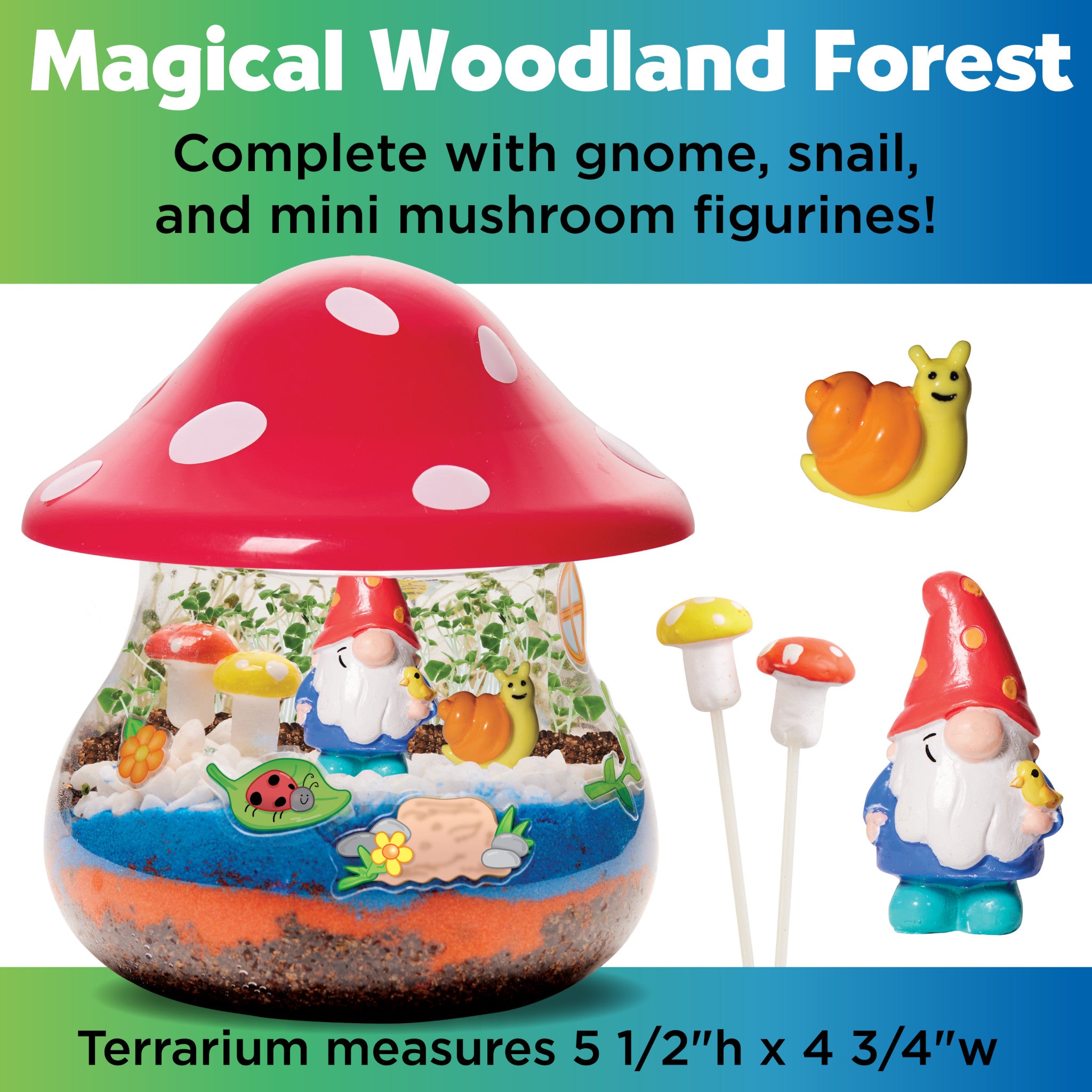 Plant & Grow Woodland Forest Kit #6363000 - DIY Miniature Garden Set for Kids & Adults - Perfect for Home Decor, Educational Activities & Nature Lovers