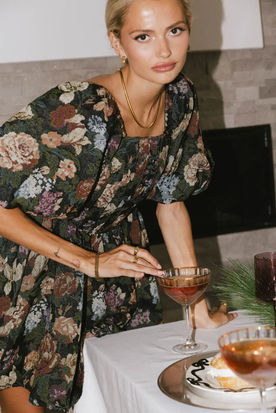 LaRuth Floral Mini Dress - Women's Summer Short Sleeve Party Dress - Perfect for Beach Vacations, Date Nights & Special Occasions