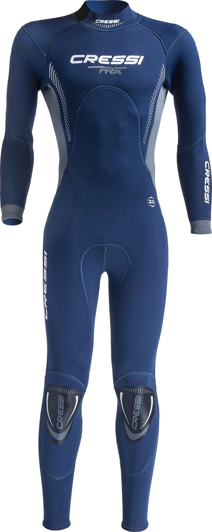 Cressi Fast Full Wetsuit for Scuba Diving & Spearfishing - 3mm Neoprene Thermal Protection for Men & Women - Perfect for Cold Water Surfing, Snorkeling & Water Sports