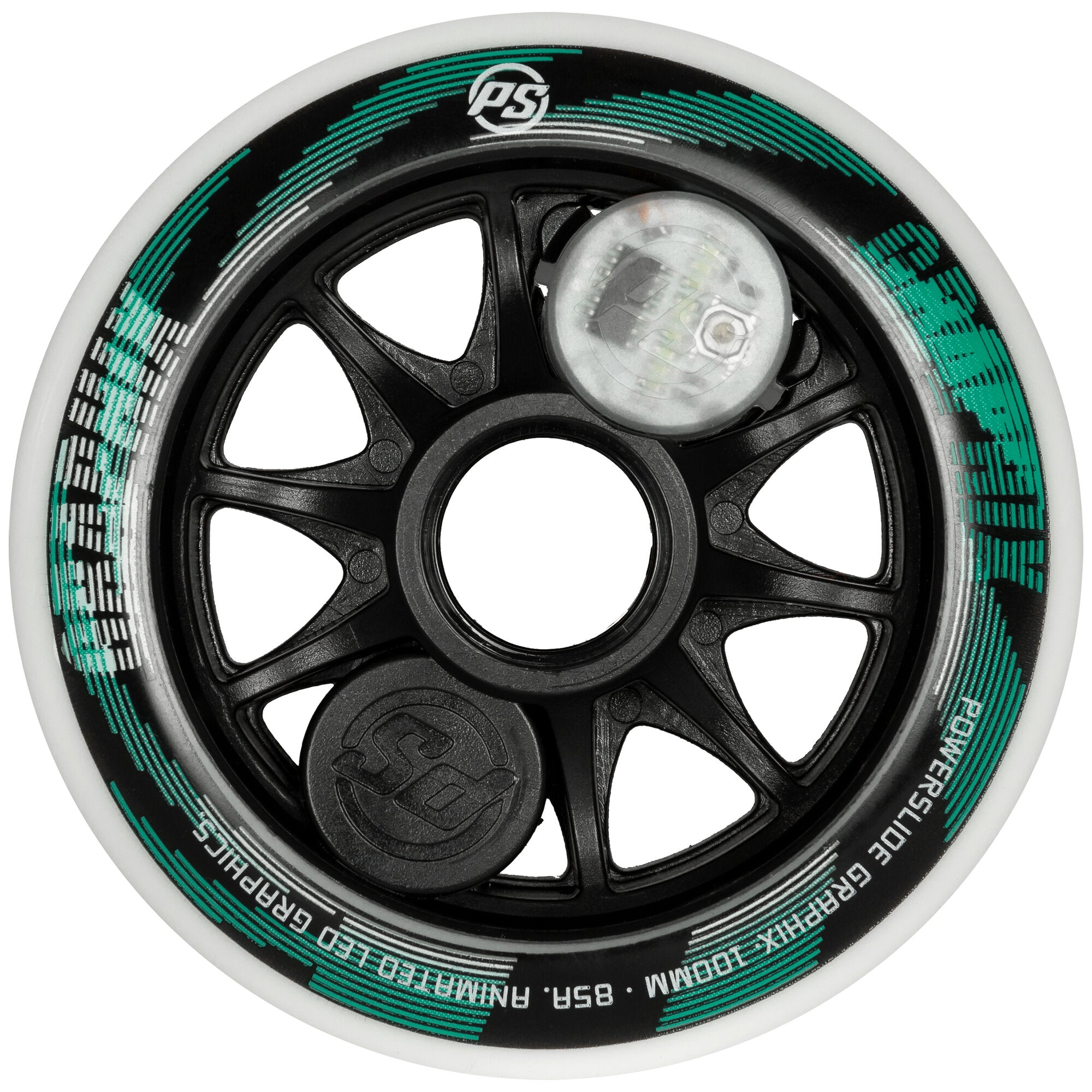 Graphix 100/85A White Wheels - High-Performance Skateboard Wheels for Smooth Rides | Perfect for Street Skating, Park Tricks & Longboard Cruising
