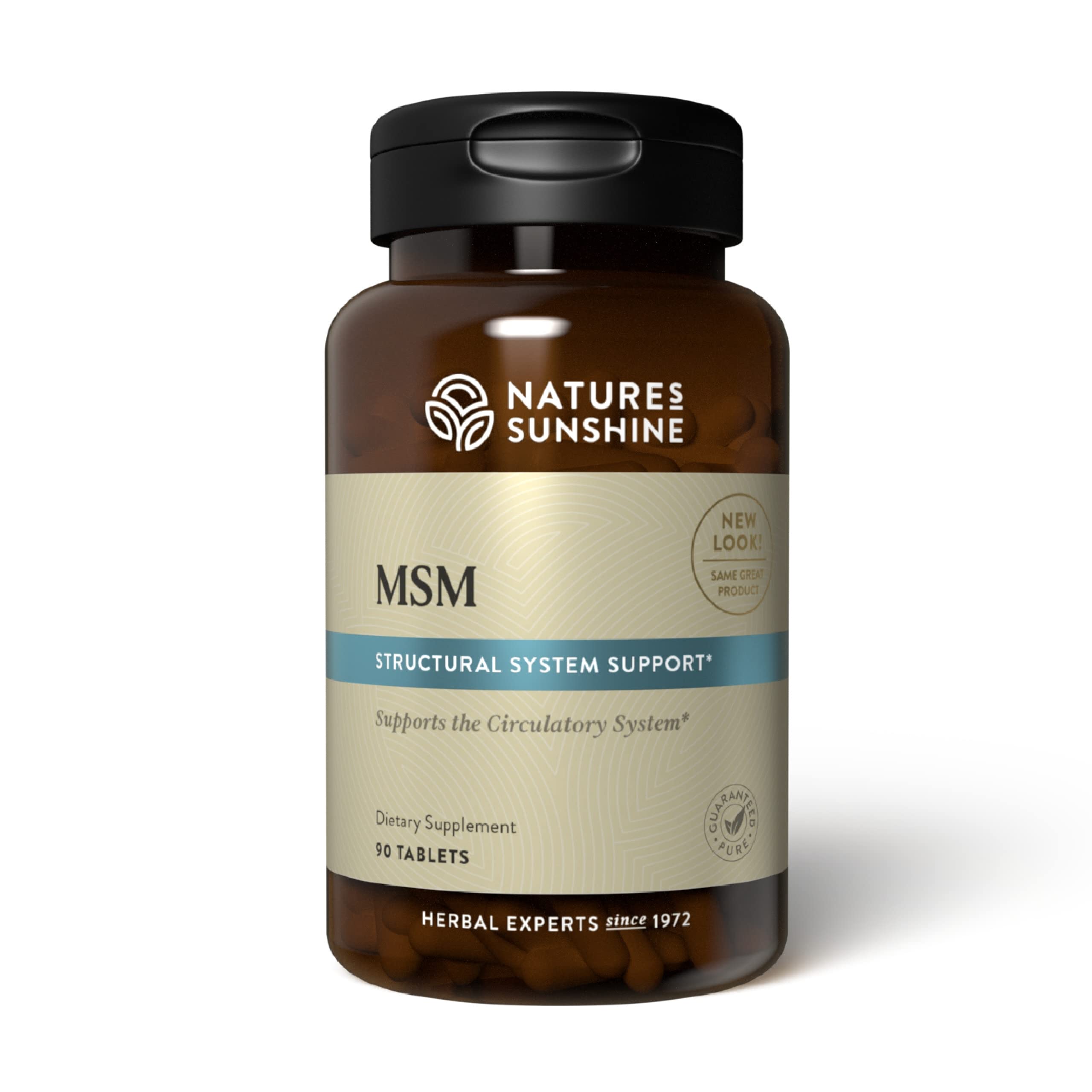 Nature's Sunshine MSM 90 Tablets - Premium Joint & Muscle Support Supplement for Pain Relief & Recovery | Supports Healthy Skin, Hair & Nails | Ideal for Athletes, Fitness Enthusiasts & Active Lifestyles
