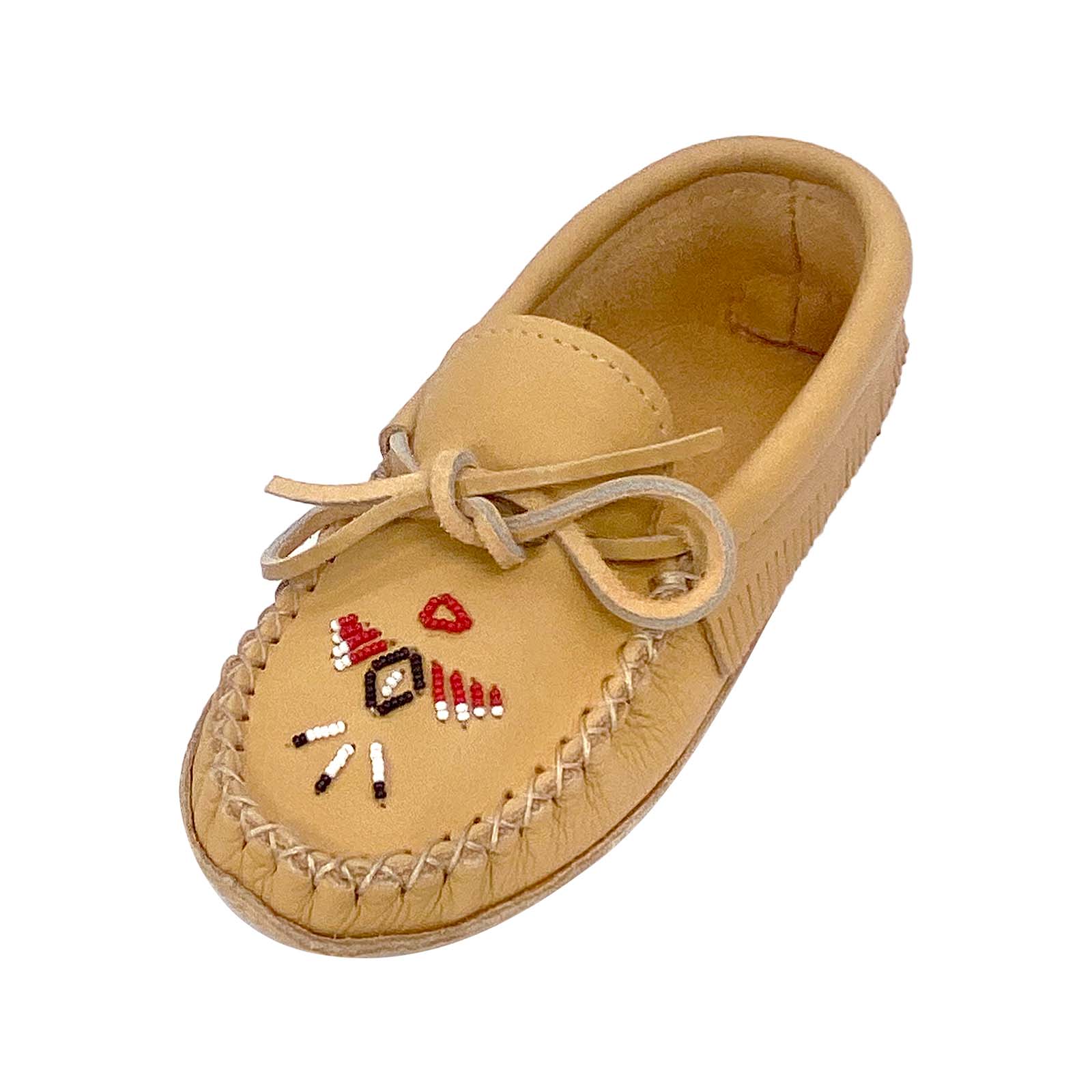Women's Fringed Moose Hide Leather Earthing Moccasins - Soft & Comfortable Native American Style Shoes for Indoor/Outdoor Wear - Perfect for Yoga, Meditation & Relaxation at Home