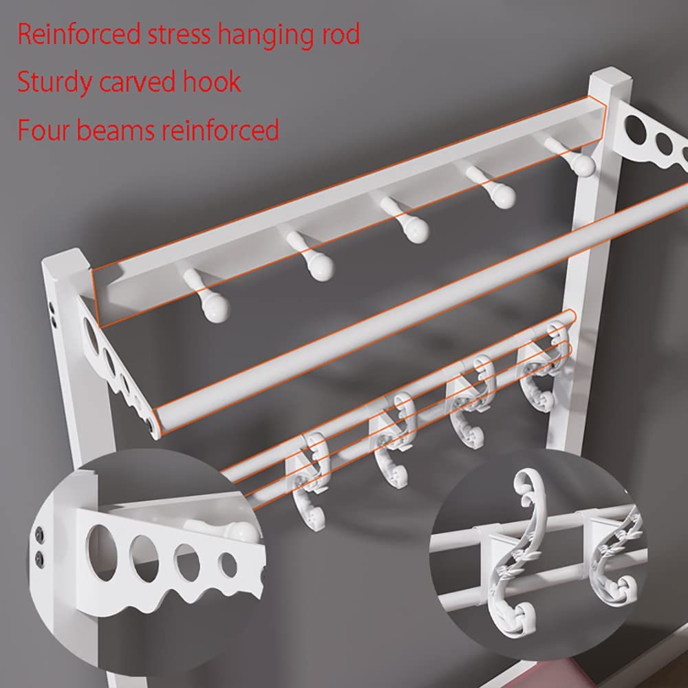 3-in-1 Freestanding Coat Rack with Bench & 10 Hooks - Metal Hall Tree Shoe Storage Organizer for Entryway, Bedroom, Closet (60x33x172cm, Black) - Perfect for Small Spaces & Home Organization