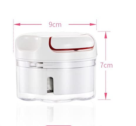 180ML Vegetable & Fruit Chopper - Garlic Onion Spice Mincer, Handheld Food Processor for Baby Food Prep | Perfect for Meal Prep, Smoothies & Healthy Cooking