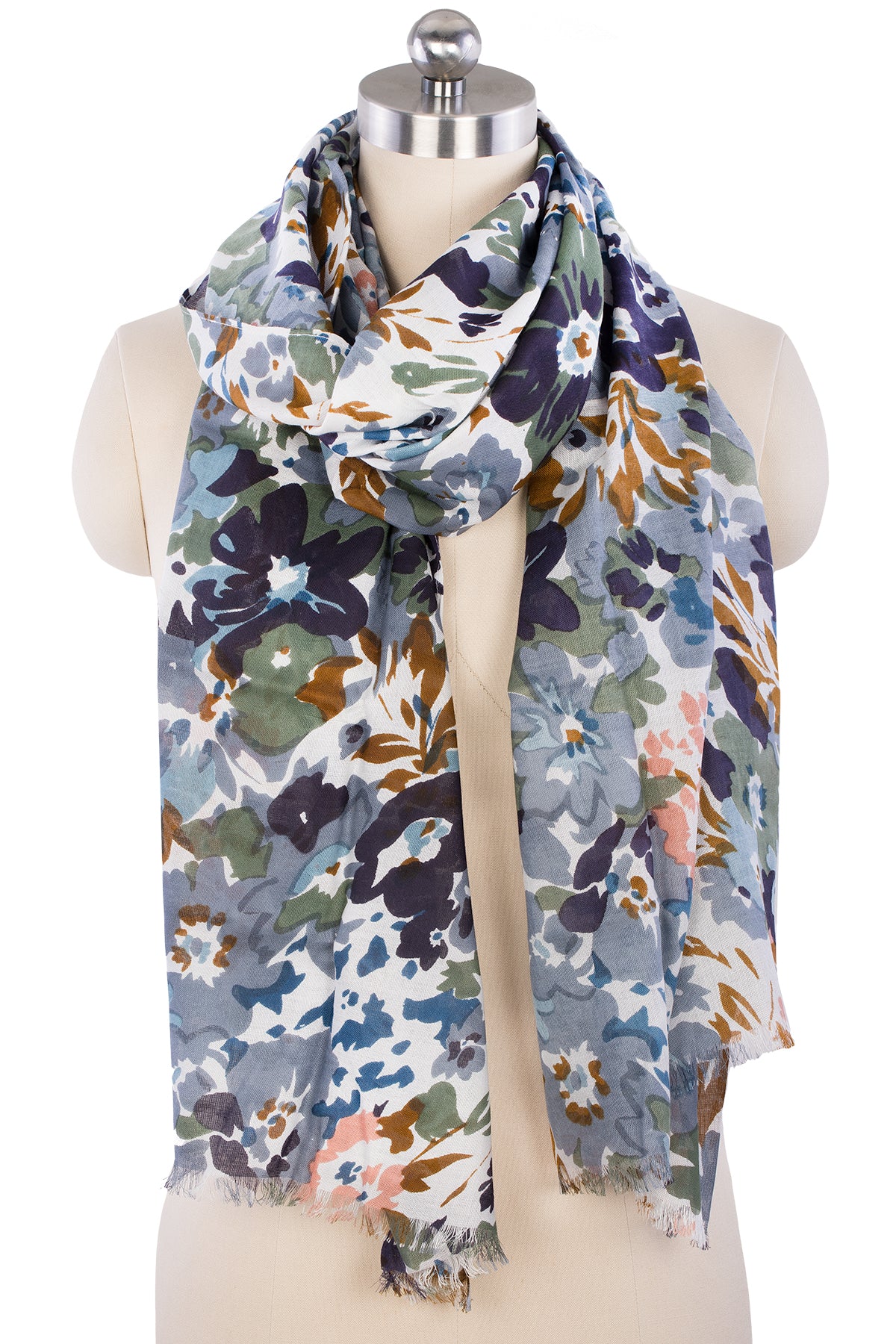 Elegant Floral Garden Scarf Set for Women - Lightweight Fashion Accessory for Spring Outfits, Weddings & Outdoor Events