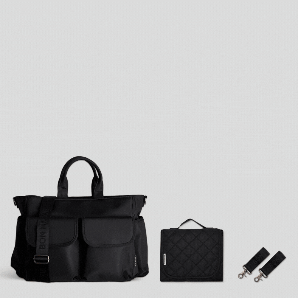 Stylish Multi-Pocket Diaper Bag Tote for Moms - Large Waterproof Baby Bag with Insulated Bottle Pockets & Changing Pad - Perfect for Travel, Daycare, and On-the-Go Parenting Essentials