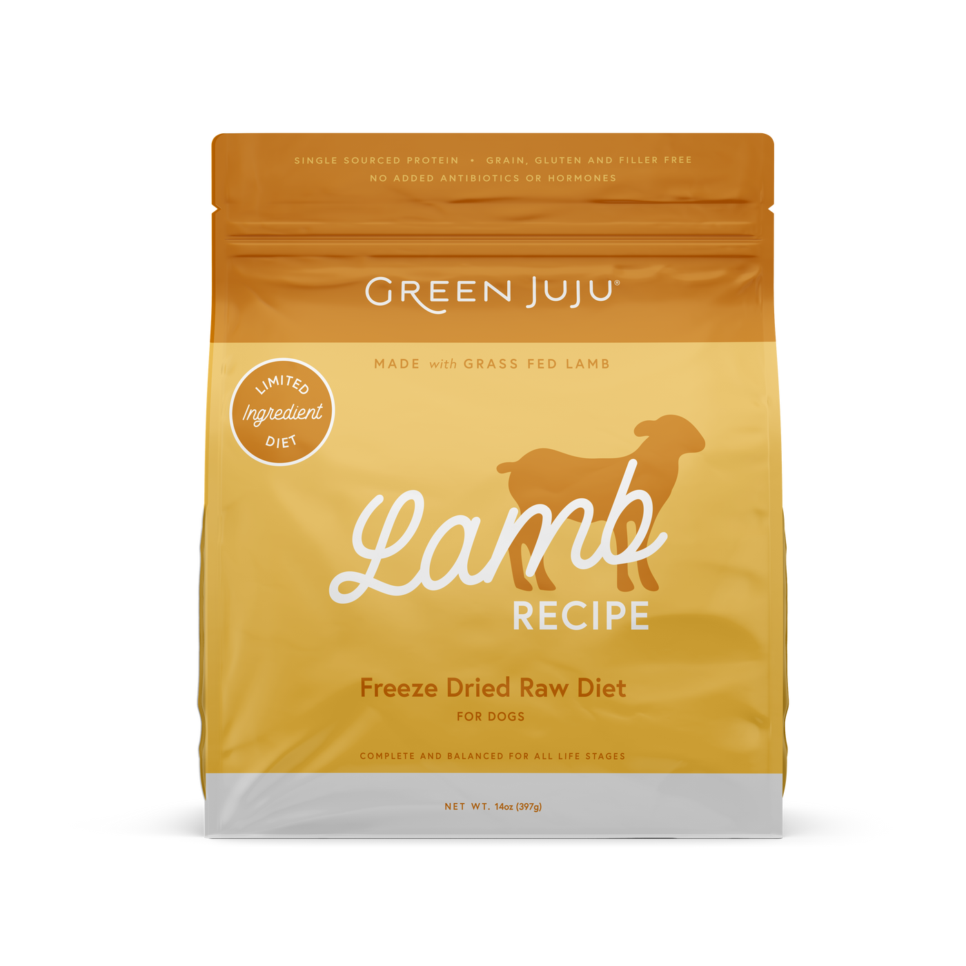 Green Juju Freeze Dried Raw Lamb Dog Food - Premium Natural Diet for Dogs | Perfect for Training Treats, Meal Toppers & Raw Feeding