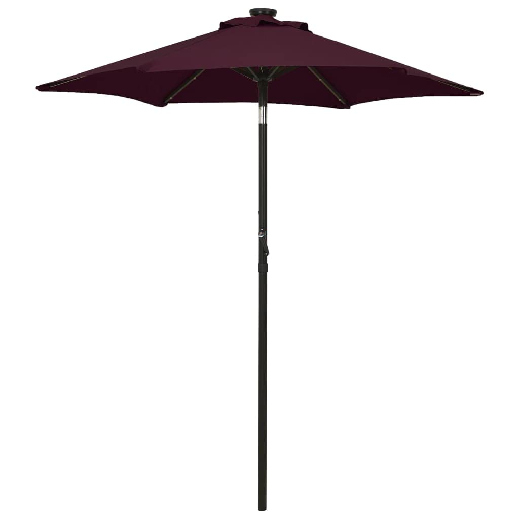 12 LED Solar Patio Umbrella with Crank & Tilt - 78.7